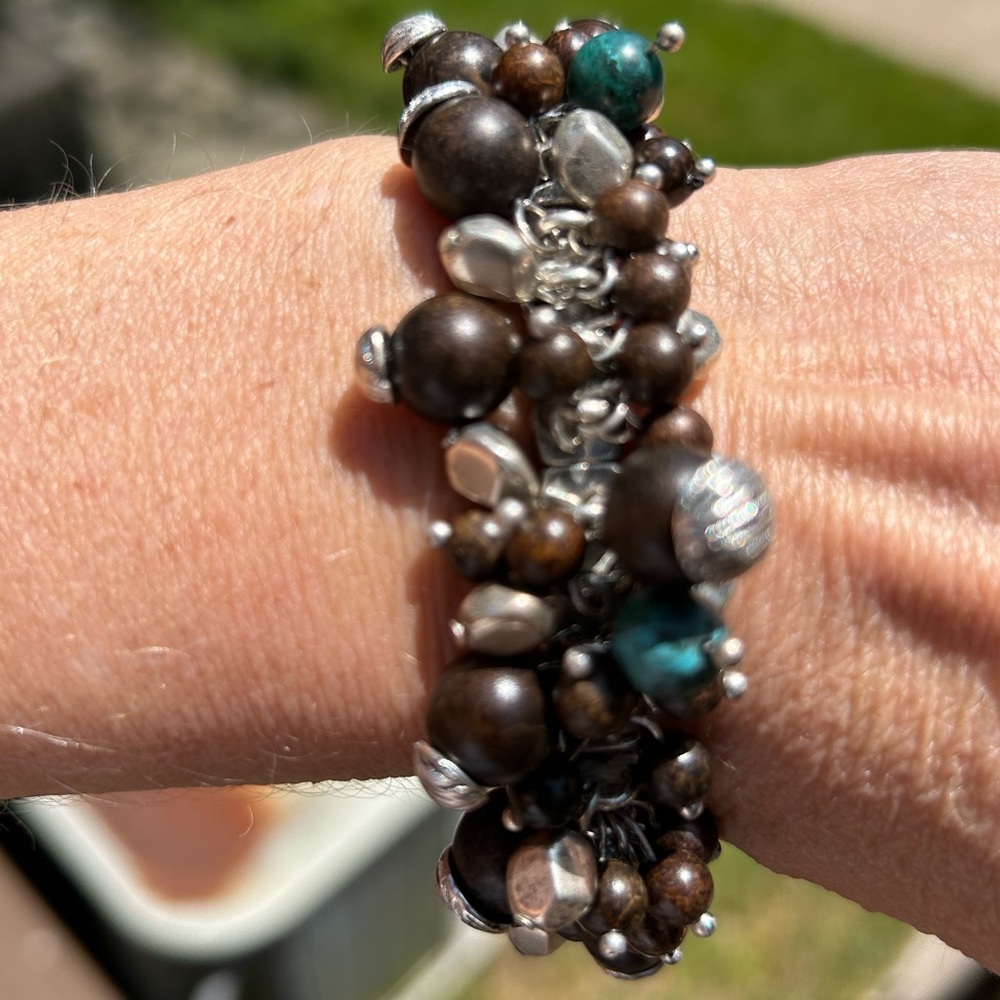 NWOT Beautiful Brown and Turquoise Bracelet.